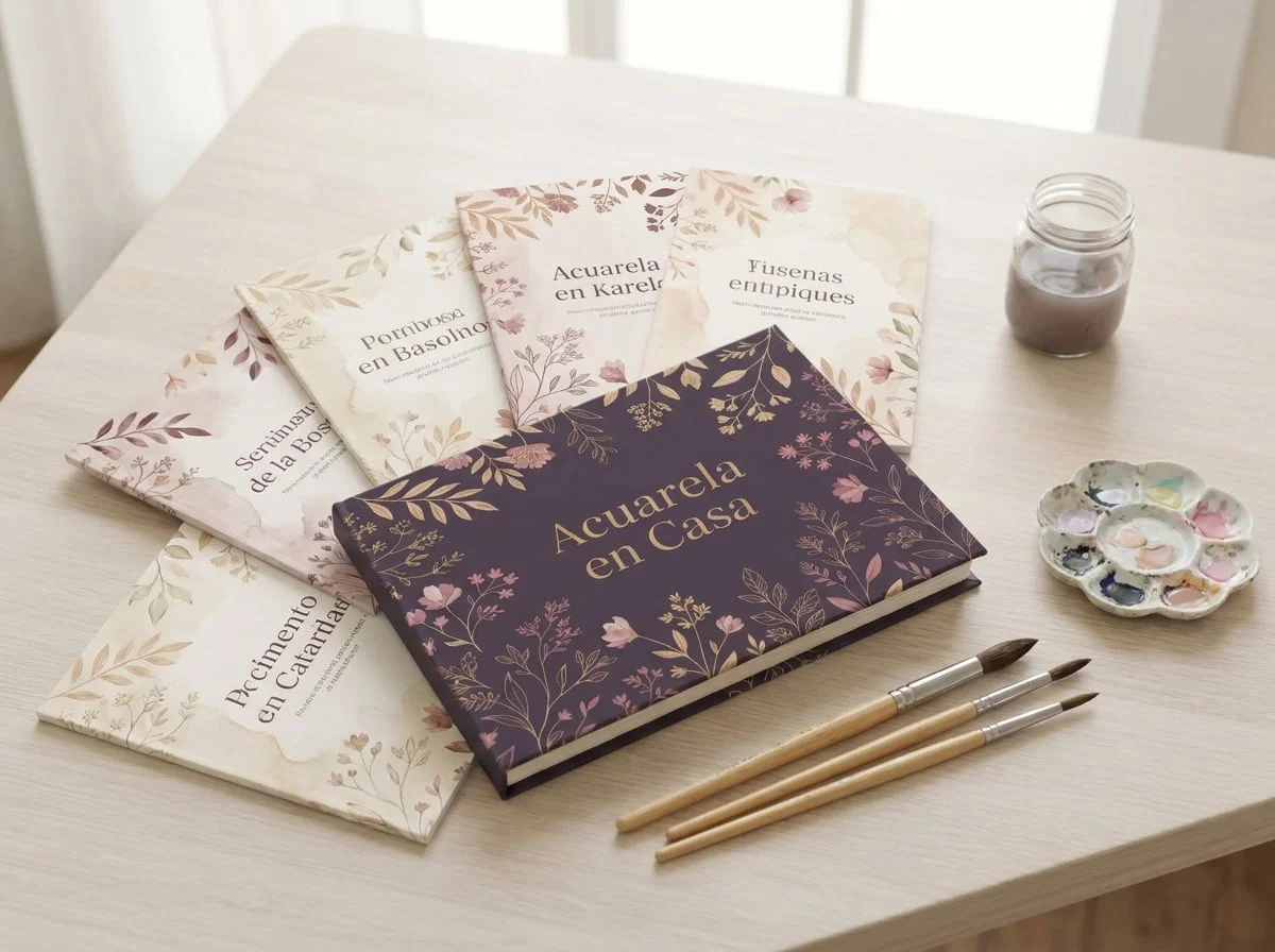 Pack completo Acuarela en Casa: el libro más los 5 bonos
