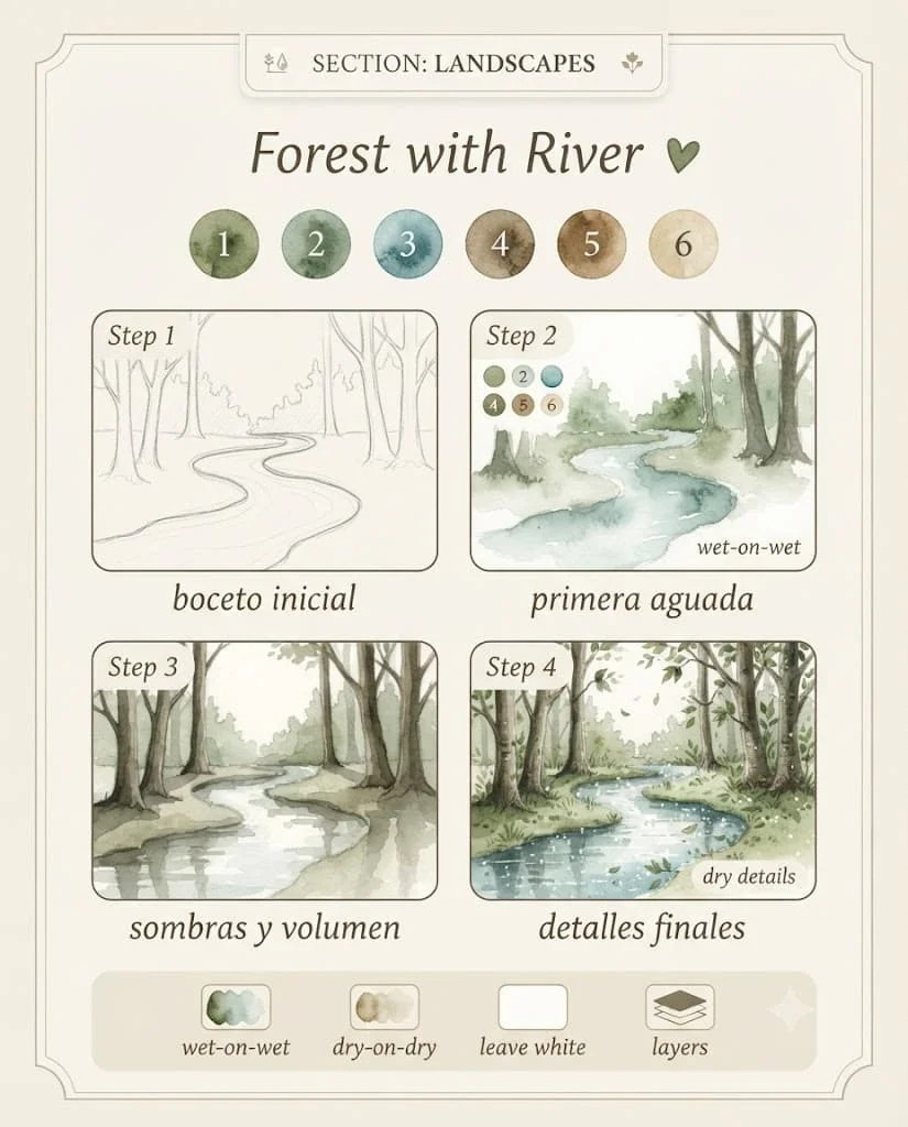 Proyecto guiado: Bosque con río